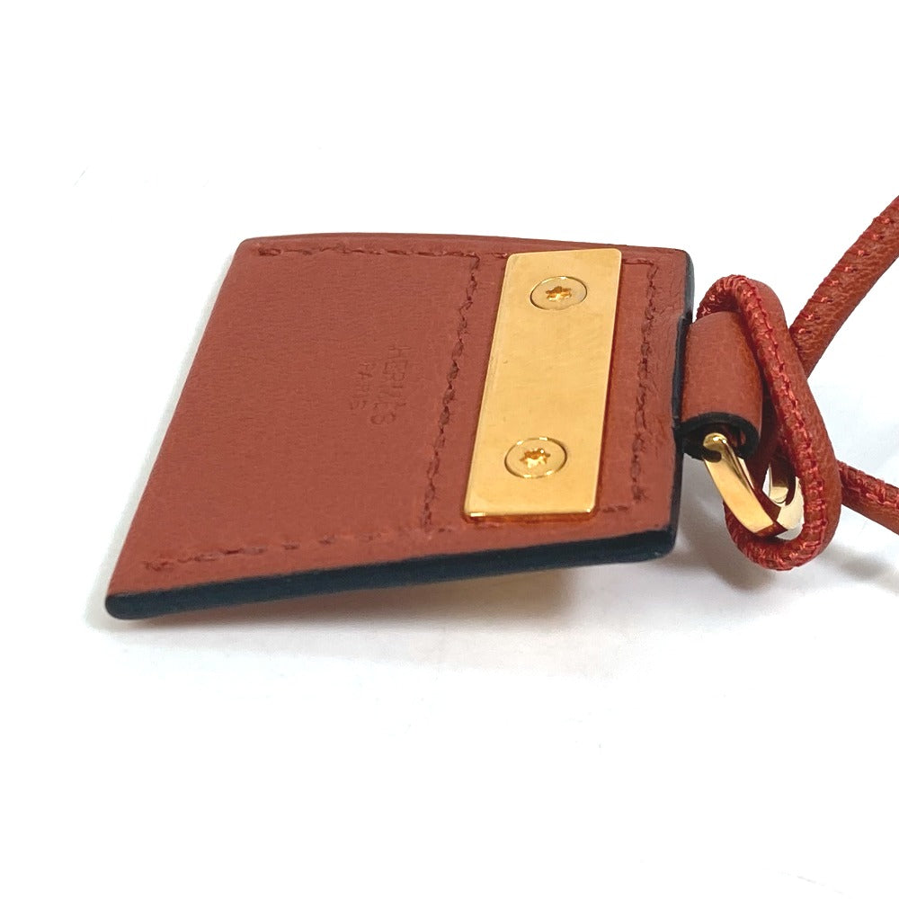 HERMES Necklace Swift Brown Fashion Accessories Mont Petit Kelly PM Women Used