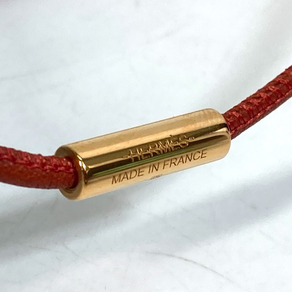 HERMES Necklace Swift Brown Fashion Accessories Mont Petit Kelly PM Women Used