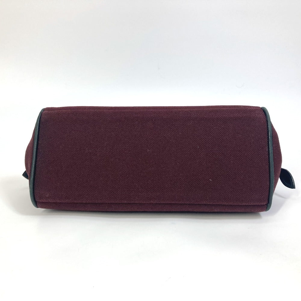 HERMES Clutch bag canvas Bordeaux Women Used