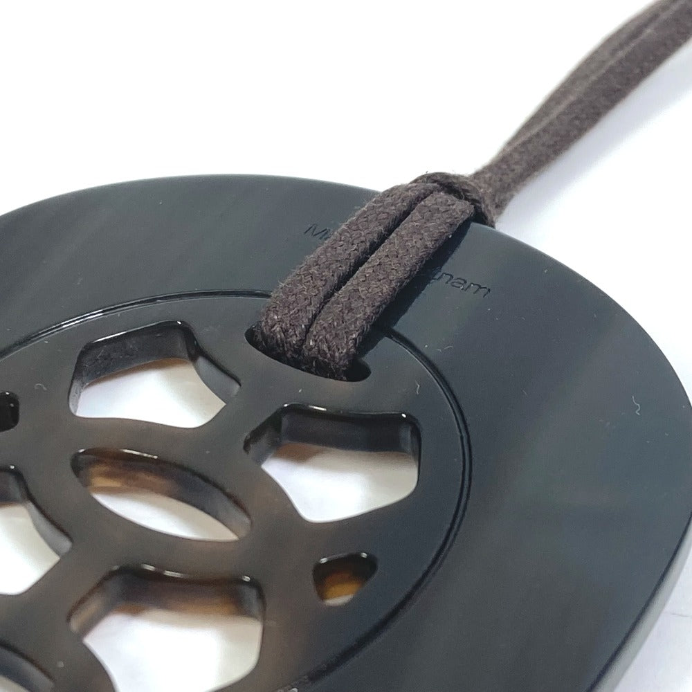 HERMES Necklace Buffalo horn Black gray type & brown type Lift PM Women Used