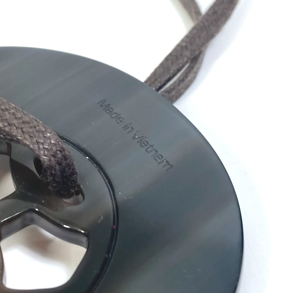 HERMES Necklace Buffalo horn Black gray type & brown type Lift PM Women Used