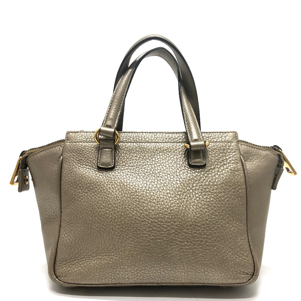 GUCCI Handbag 282481 leather gold GG Double G Detail Women Used