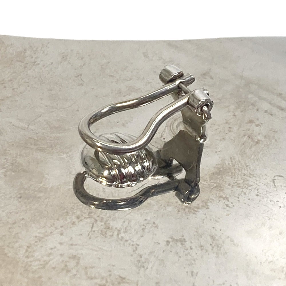 GUCCI Earring metal Silver Interlocking G Women Used