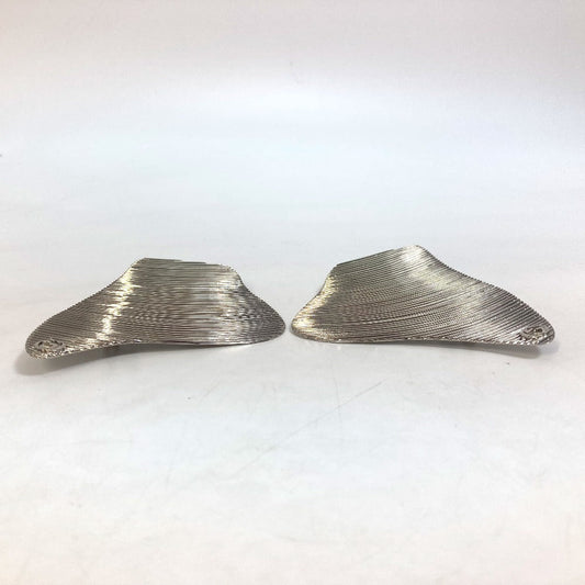 GUCCI Earring metal Silver Interlocking G Women Used