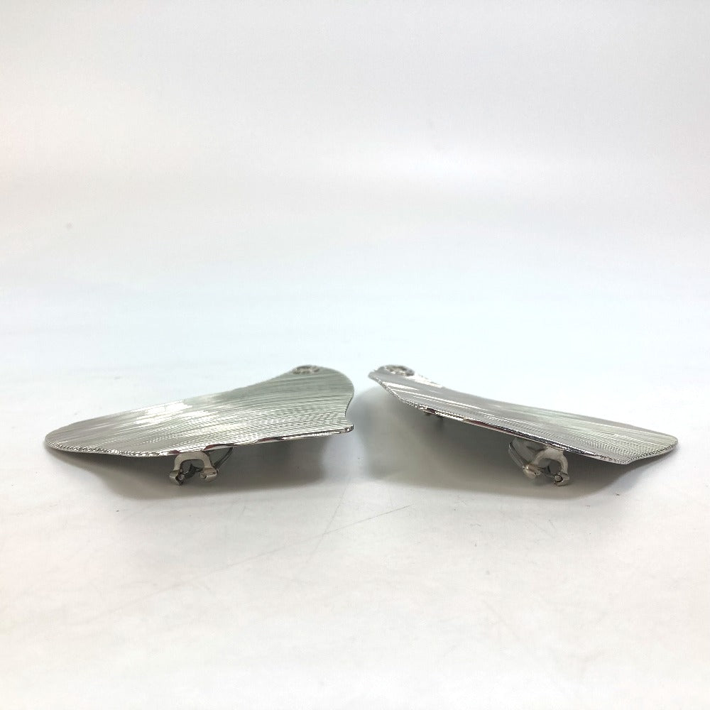 GUCCI Earring metal Silver Interlocking G Women Used