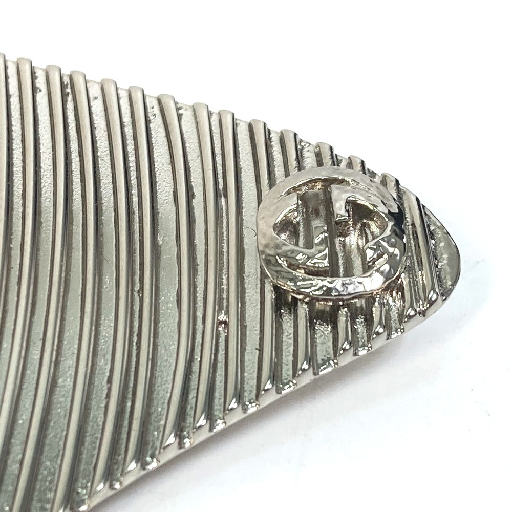 GUCCI Earring metal Silver Interlocking G Women Used