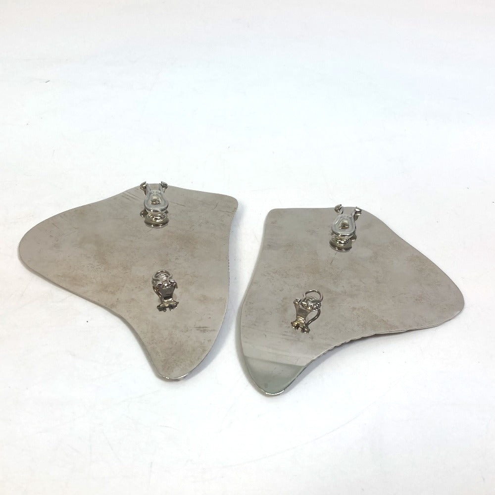 GUCCI Earring metal Silver Interlocking G Women Used