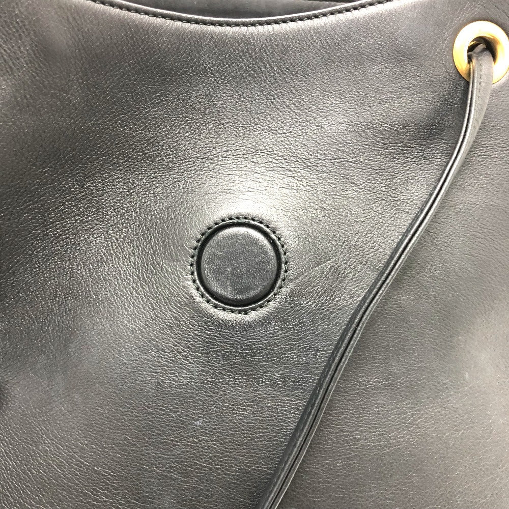 GUCCI Backpack 432266 leather black Studs Animalie Women Used