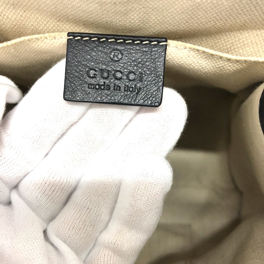 GUCCI Backpack 432266 leather black Studs Animalie Women Used