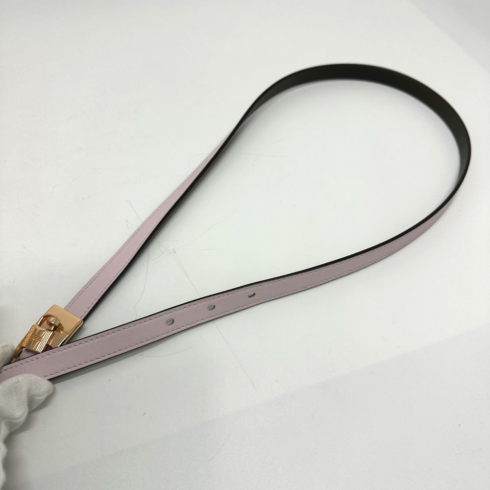 HERMES belt Vaux Swift, Epsom pink/khaki Cadena/fashion accessories Lucky 15 PM Women Used