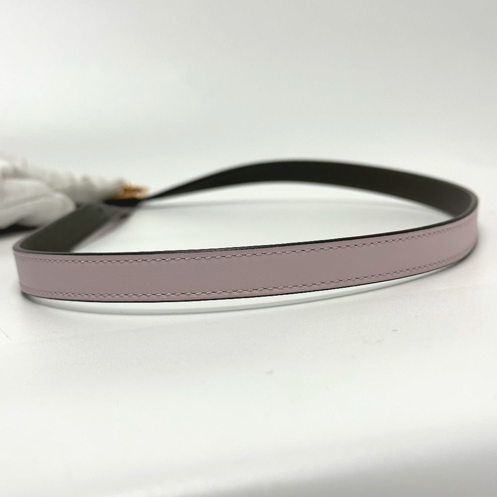 HERMES belt Vaux Swift, Epsom pink/khaki Cadena/fashion accessories Lucky 15 PM Women Used