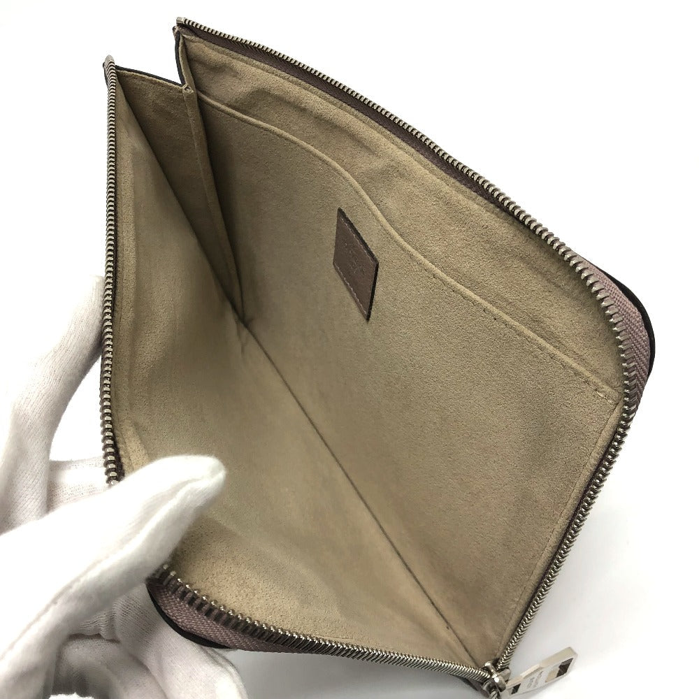 LOUIS VUITTON Clutch bag R99760 Taurillon Clemence Brown L-shaped fastener Pochette Jules PM Women Used