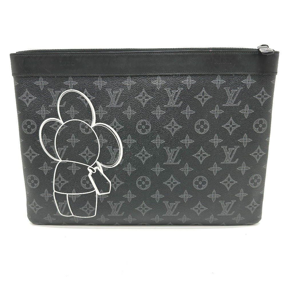 LOUIS VUITTON Clutch bag M52904 Monogram Eclipse Canvas black Bag Monogram Eclipse Pochette Apollo Vivienne mens Used