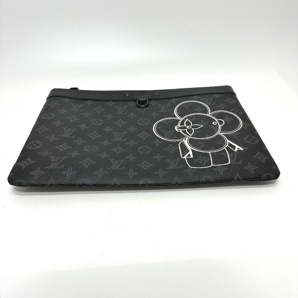 LOUIS VUITTON Clutch bag M52904 Monogram Eclipse Canvas black Bag Monogram Eclipse Pochette Apollo Vivienne mens Used