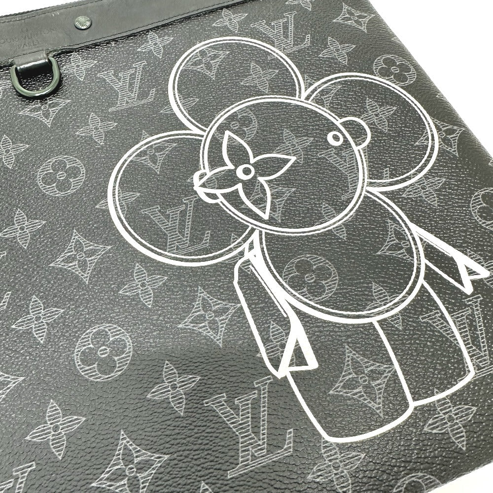 LOUIS VUITTON Clutch bag M52904 Monogram Eclipse Canvas black Bag Monogram Eclipse Pochette Apollo Vivienne mens Used