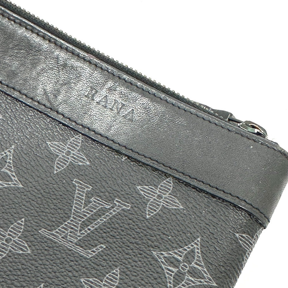 LOUIS VUITTON Clutch bag M52904 Monogram Eclipse Canvas black Bag Monogram Eclipse Pochette Apollo Vivienne mens Used
