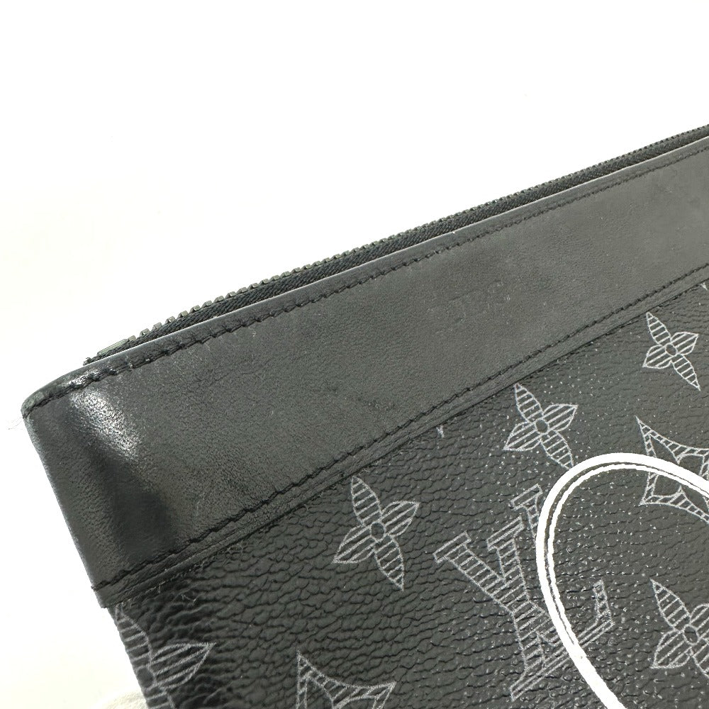 LOUIS VUITTON Clutch bag M52904 Monogram Eclipse Canvas black Bag Monogram Eclipse Pochette Apollo Vivienne mens Used