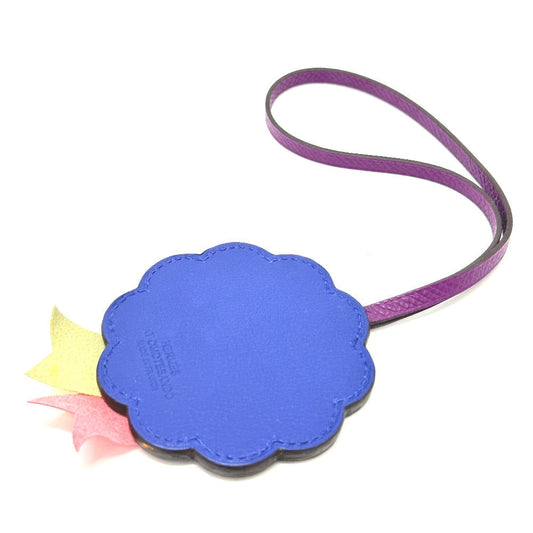 HERMES Bag charm Anyomilo / Epsom purple flour Limited to Omotesando Women Used