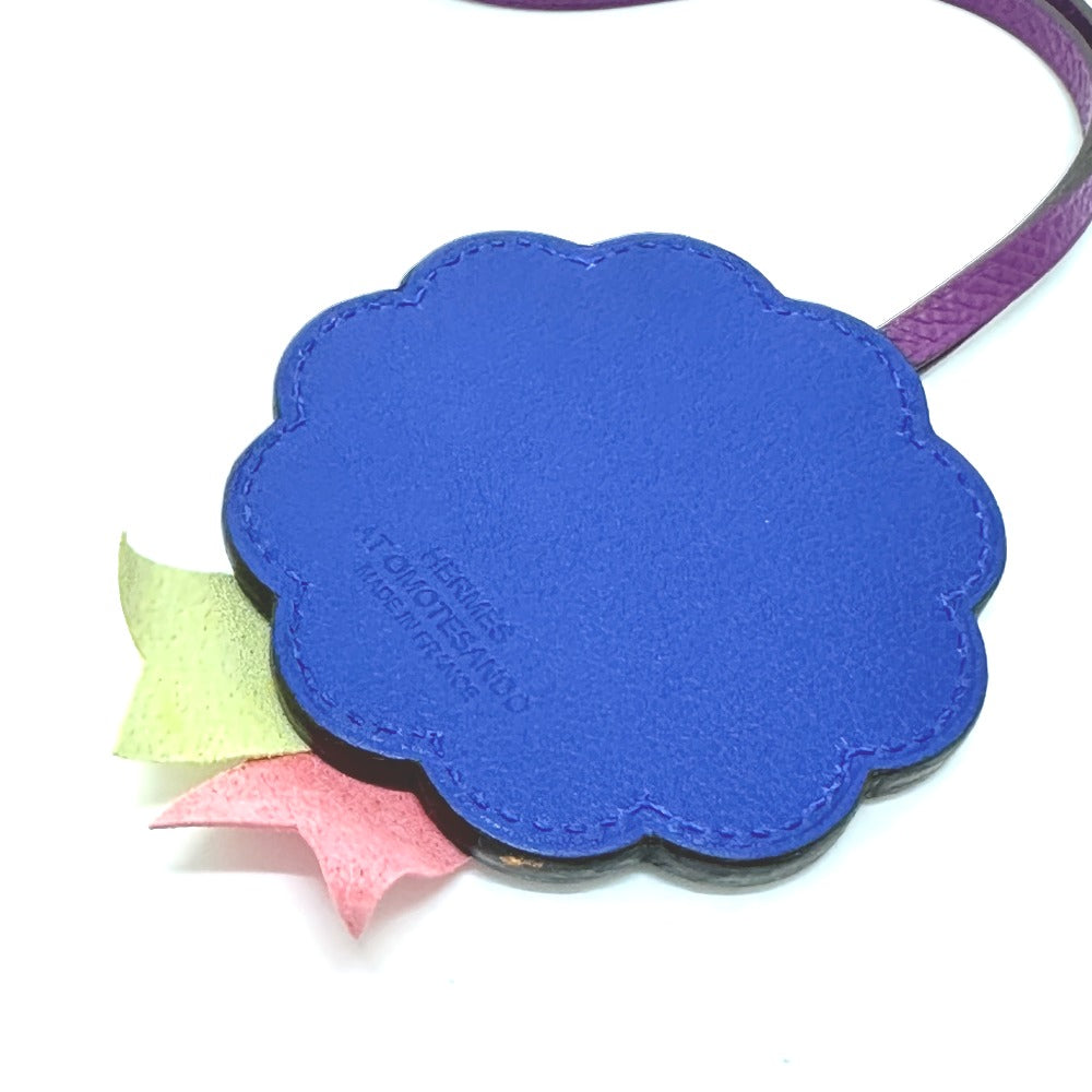HERMES Bag charm Anyomilo / Epsom purple flour Limited to Omotesando Women Used