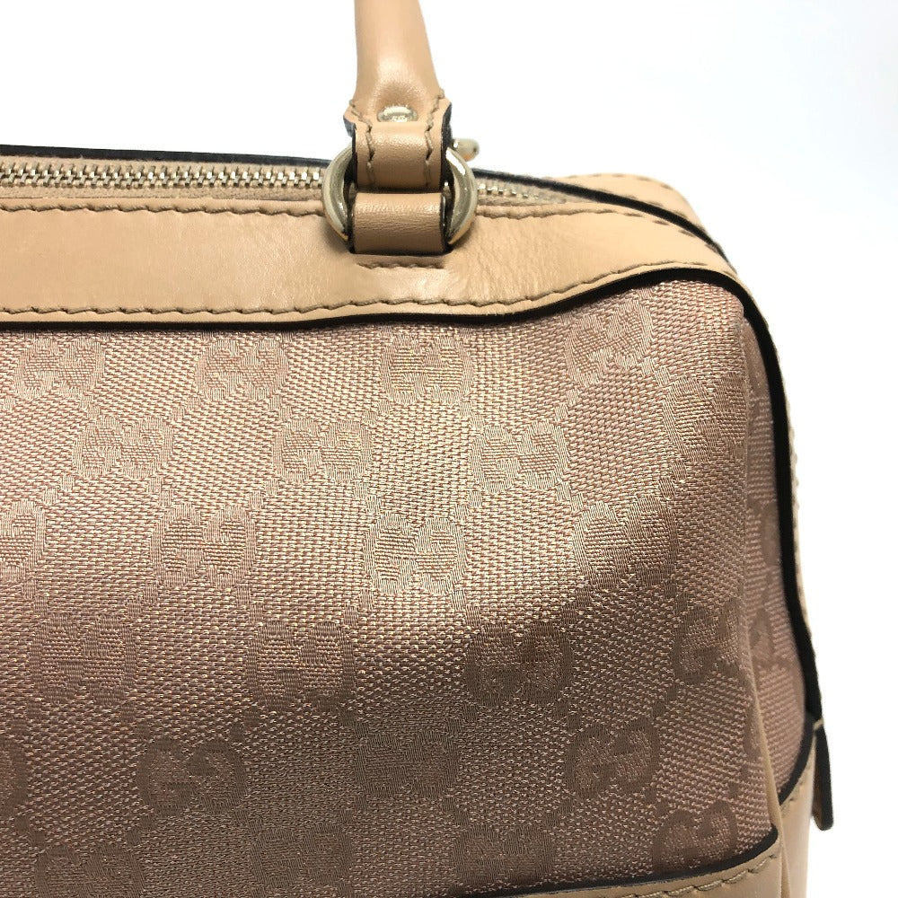 GUCCI Handbag 257067 GG canvas beige GG lame Lovely Women Secondhand