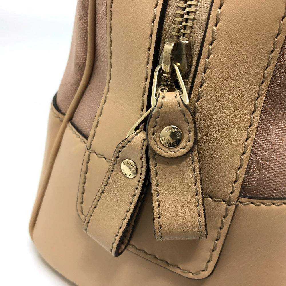 GUCCI Handbag 257067 GG canvas beige GG lame Lovely Women Secondhand