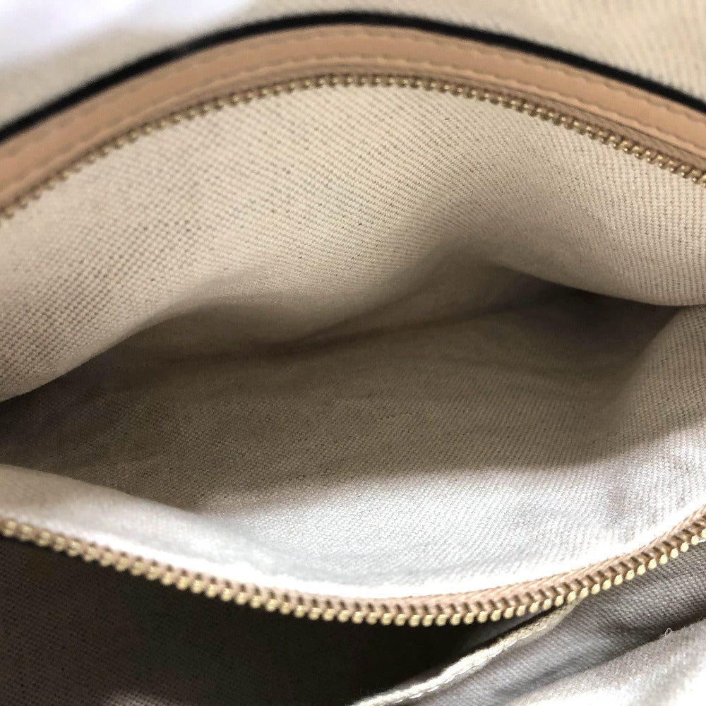 GUCCI Handbag 257067 GG canvas beige GG lame Lovely Women Secondhand