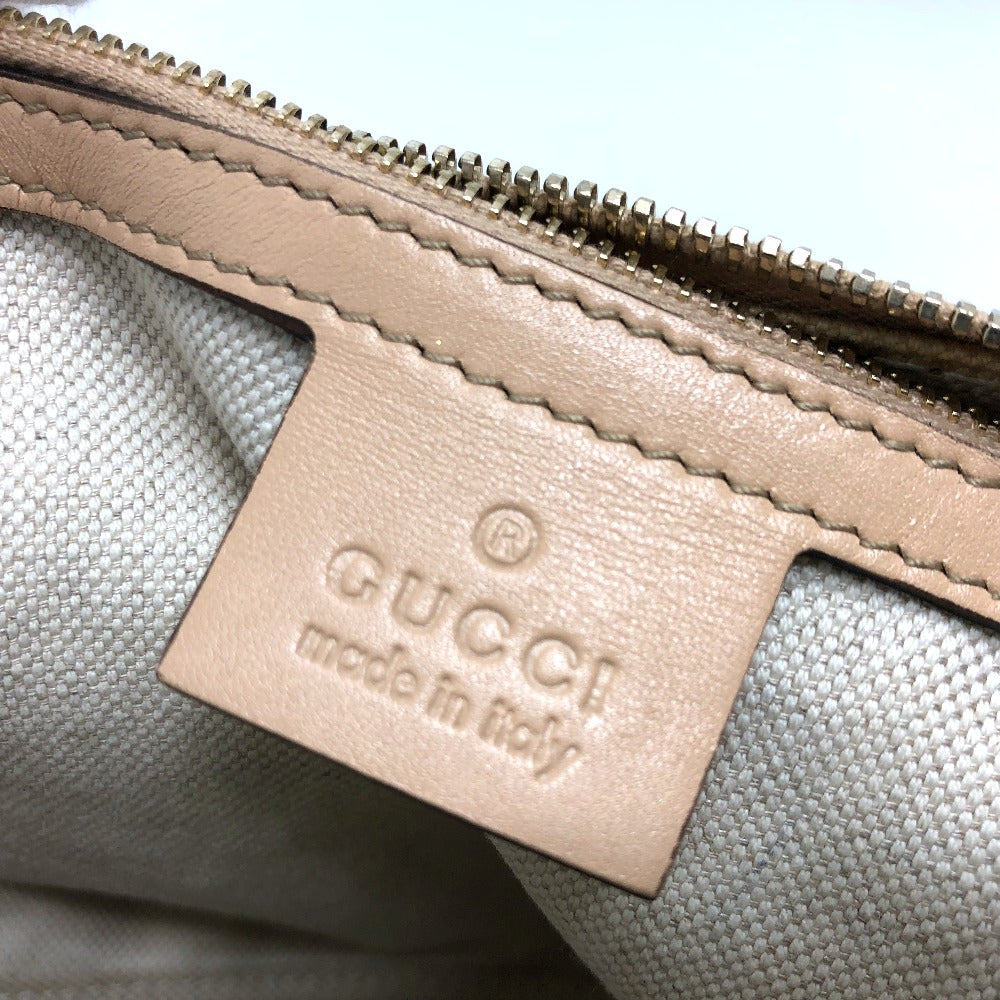 GUCCI Handbag 257067 GG canvas beige GG lame Lovely Women Secondhand