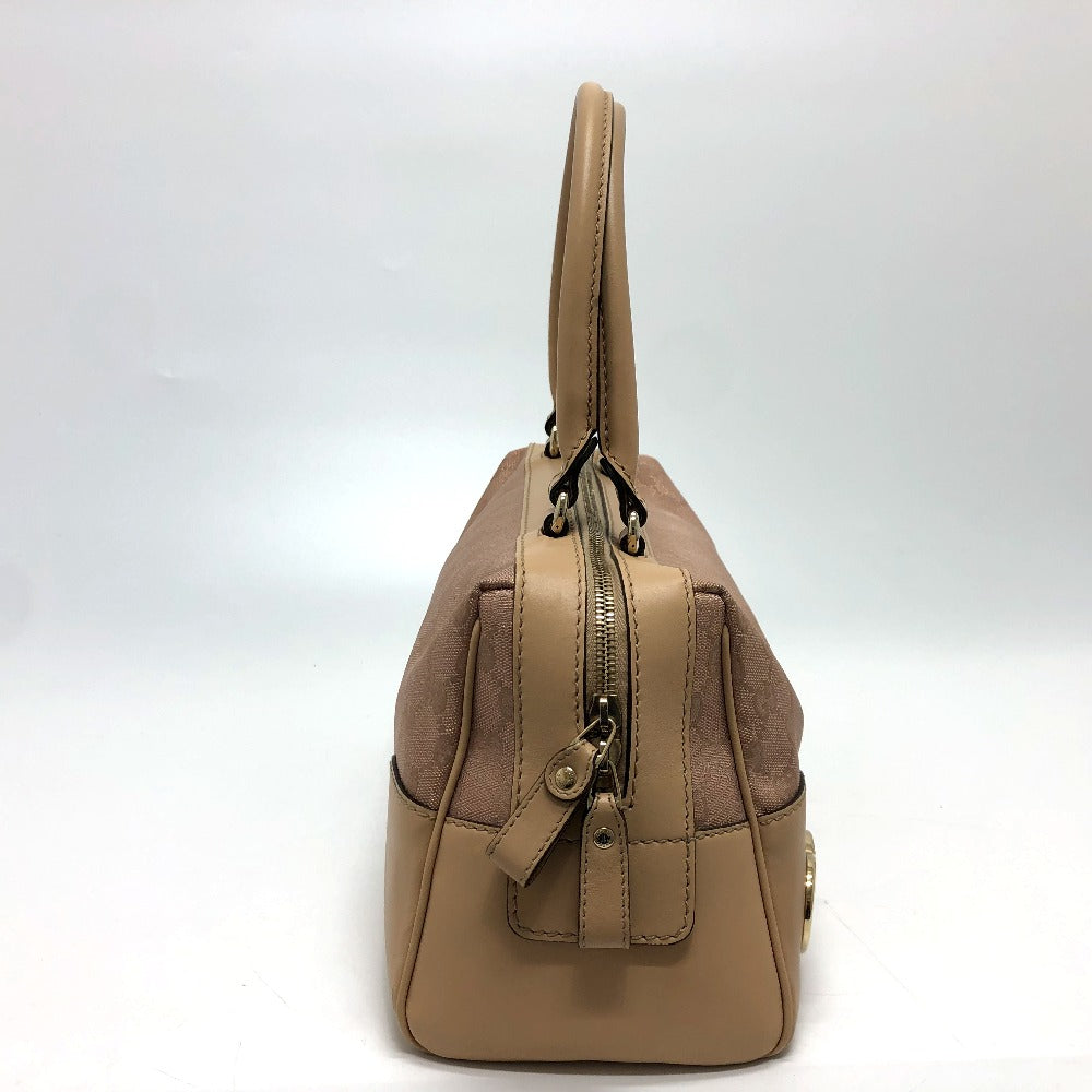 GUCCI Handbag 257067 GG canvas beige GG lame Lovely Women Secondhand