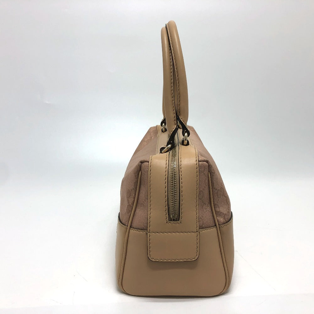 GUCCI Handbag 257067 GG canvas beige GG lame Lovely Women Secondhand