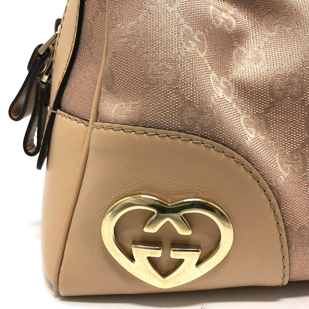 GUCCI Handbag 257067 GG canvas beige GG lame Lovely Women Secondhand