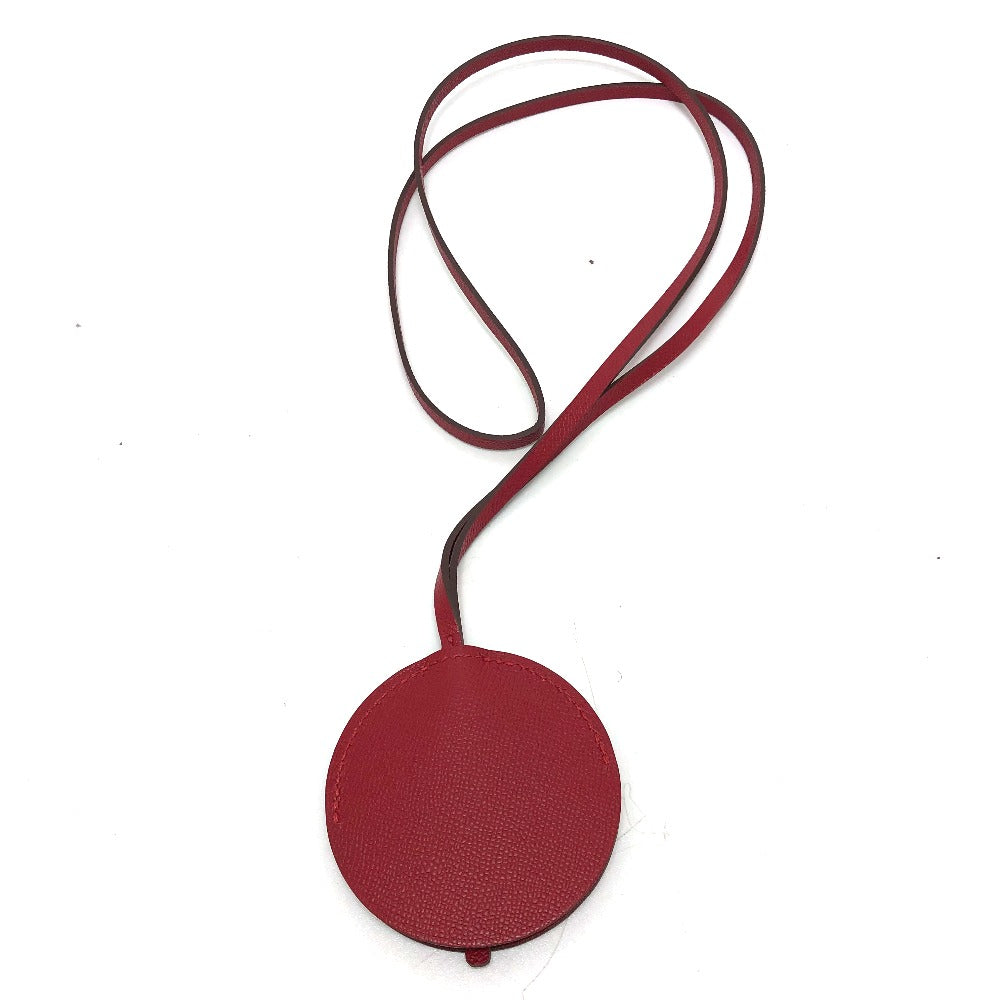 HERMES Necklace Vaugham Red mirror / mirror Miroir Women Used