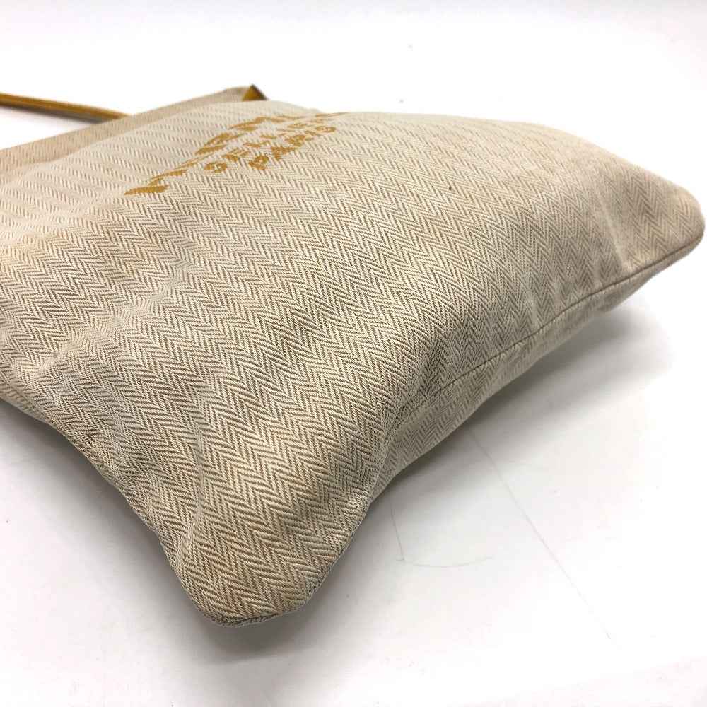 HERMES Shoulder Bag Towal chevron beige logo Aline PM Women Used