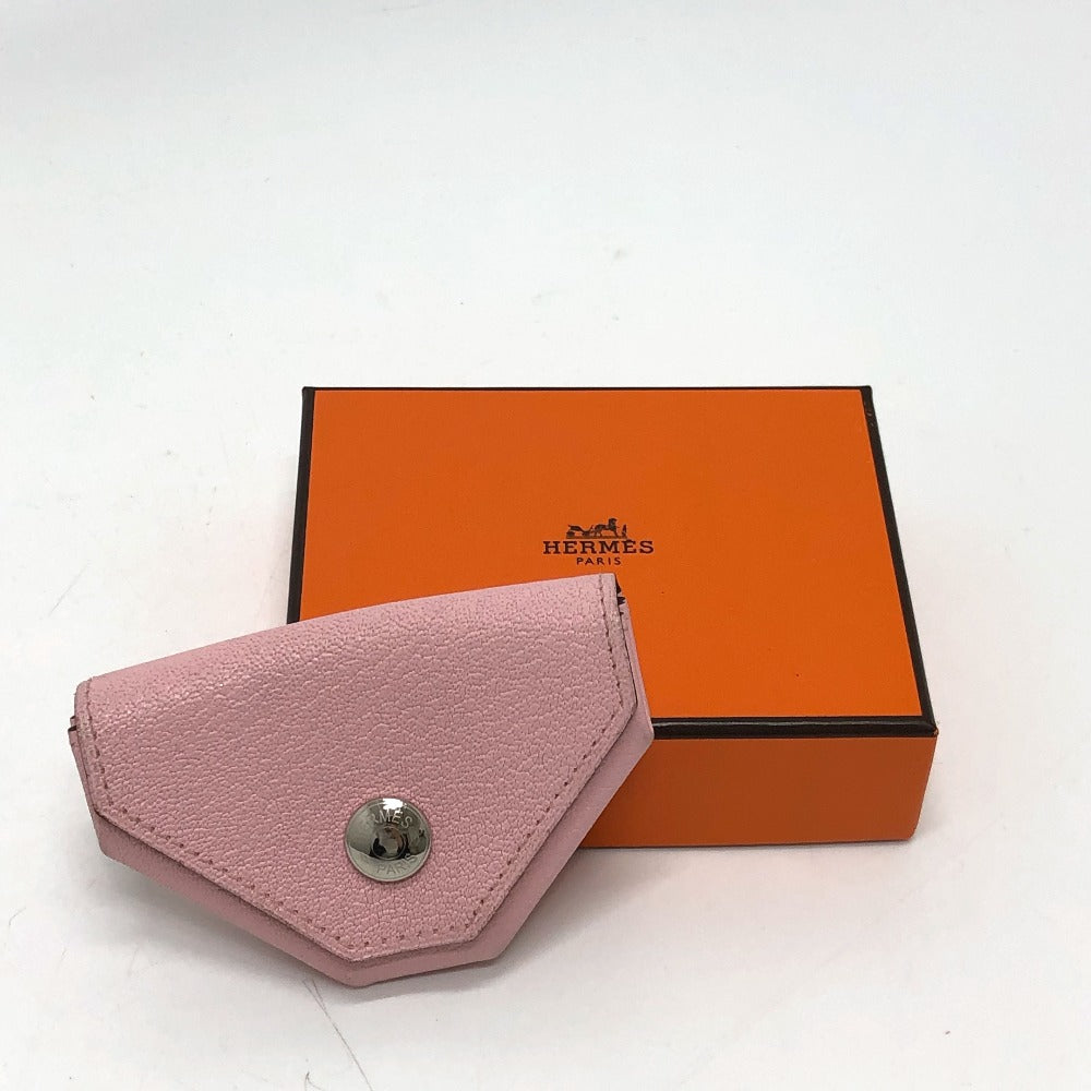 HERMES Coin case Shave pink Revan Cattle Women Used