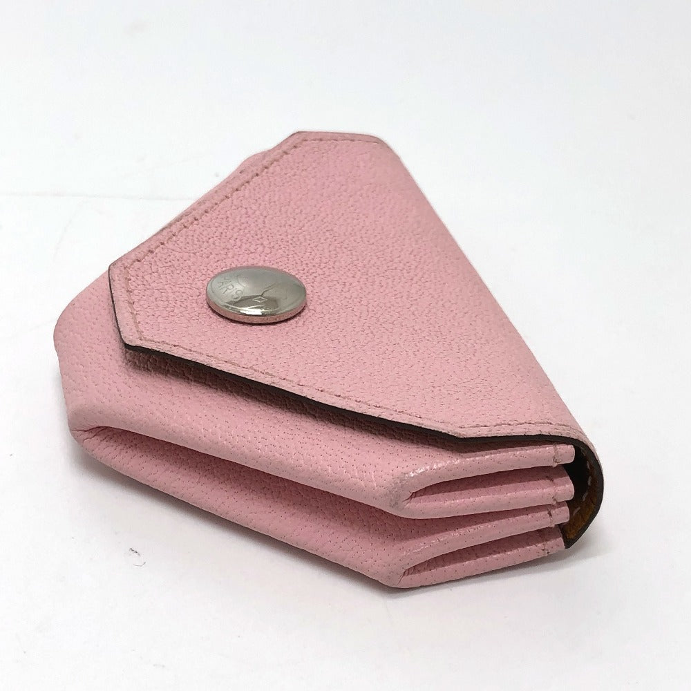HERMES Coin case Shave pink Revan Cattle Women Used