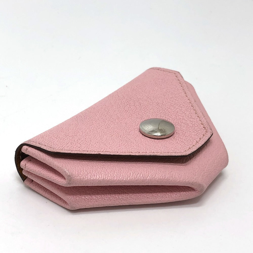 HERMES Coin case Shave pink Revan Cattle Women Used