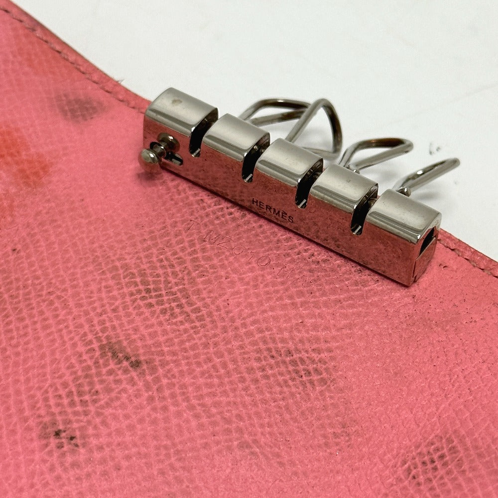 HERMES Key case Key holder  Epsom pink HMetal Bean Women Used