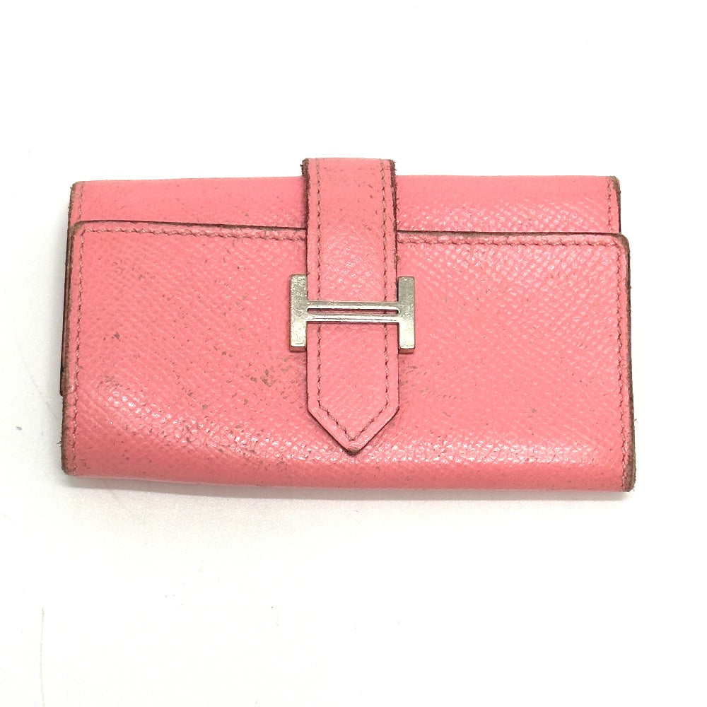 HERMES Key case Key holder  Epsom pink HMetal Bean Women Used