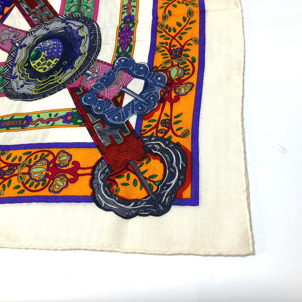 HERMES scarf Silk / cashmere multicolor unicorn dream Carre140 Women Used