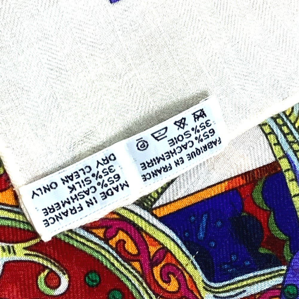 HERMES scarf Silk / cashmere multicolor unicorn dream Carre140 Women Used