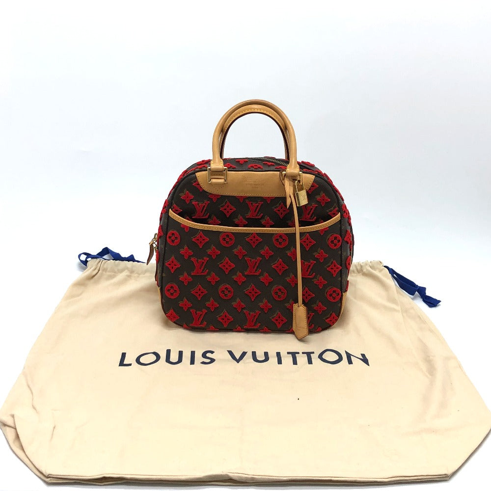 LOUIS VUITTON Handbag M40922 Monogram canvas Brown / Red Monogram 3D tuffet Deauville Cube