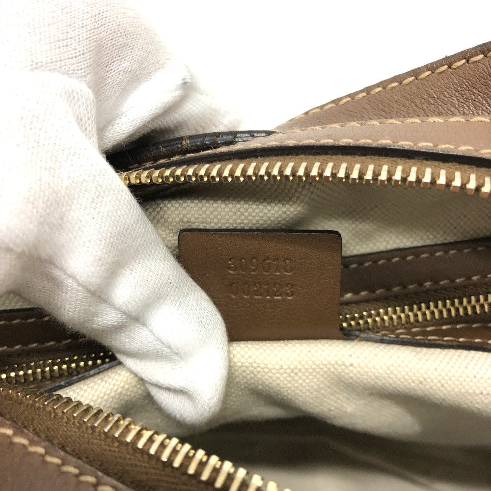 GUCCI Shoulder Bag 309618 GG Supreme Canvas Brown / Red GG hobo/shoulder Women Used