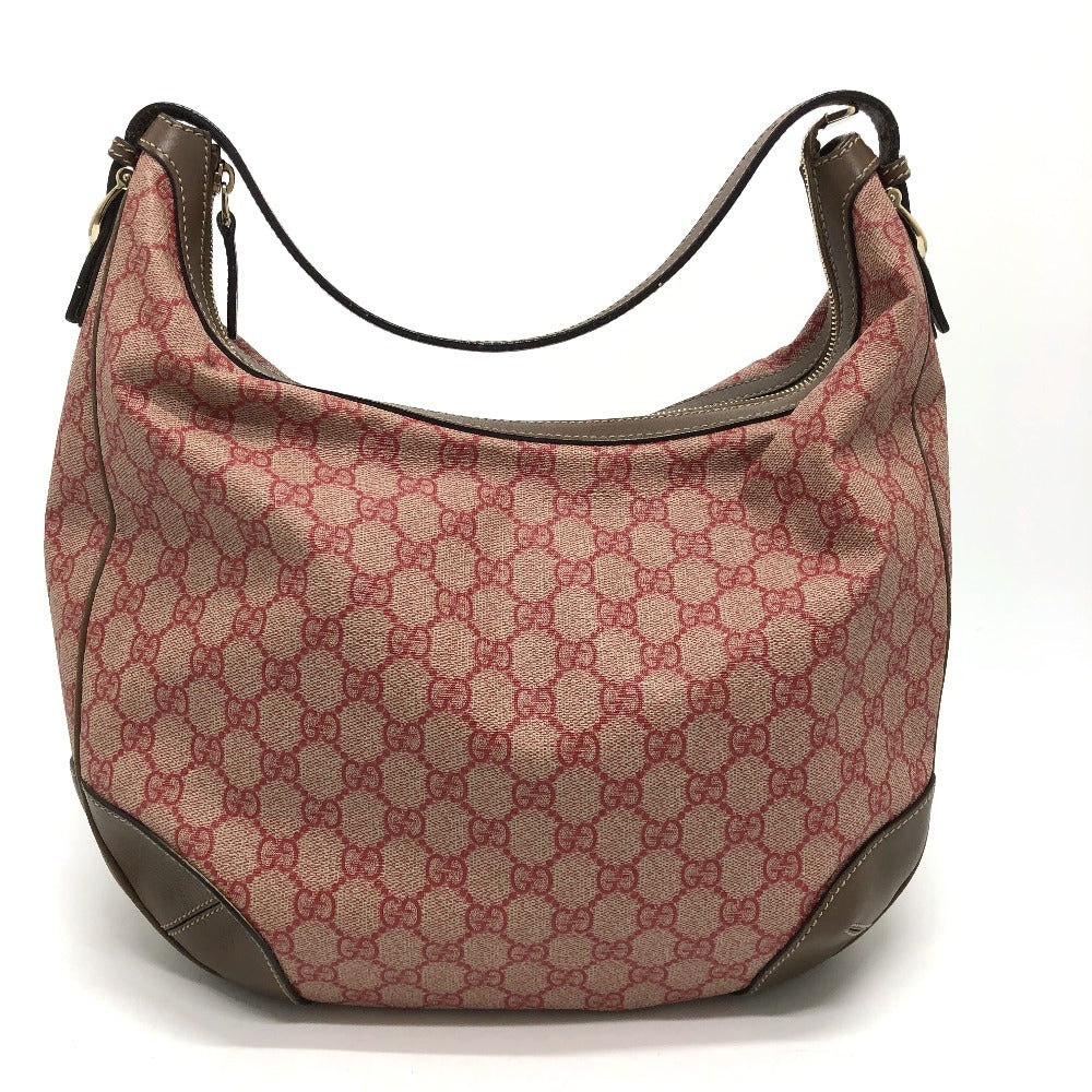 GUCCI Shoulder Bag 309618 GG Supreme Canvas Brown / Red GG hobo/shoulder Women Used