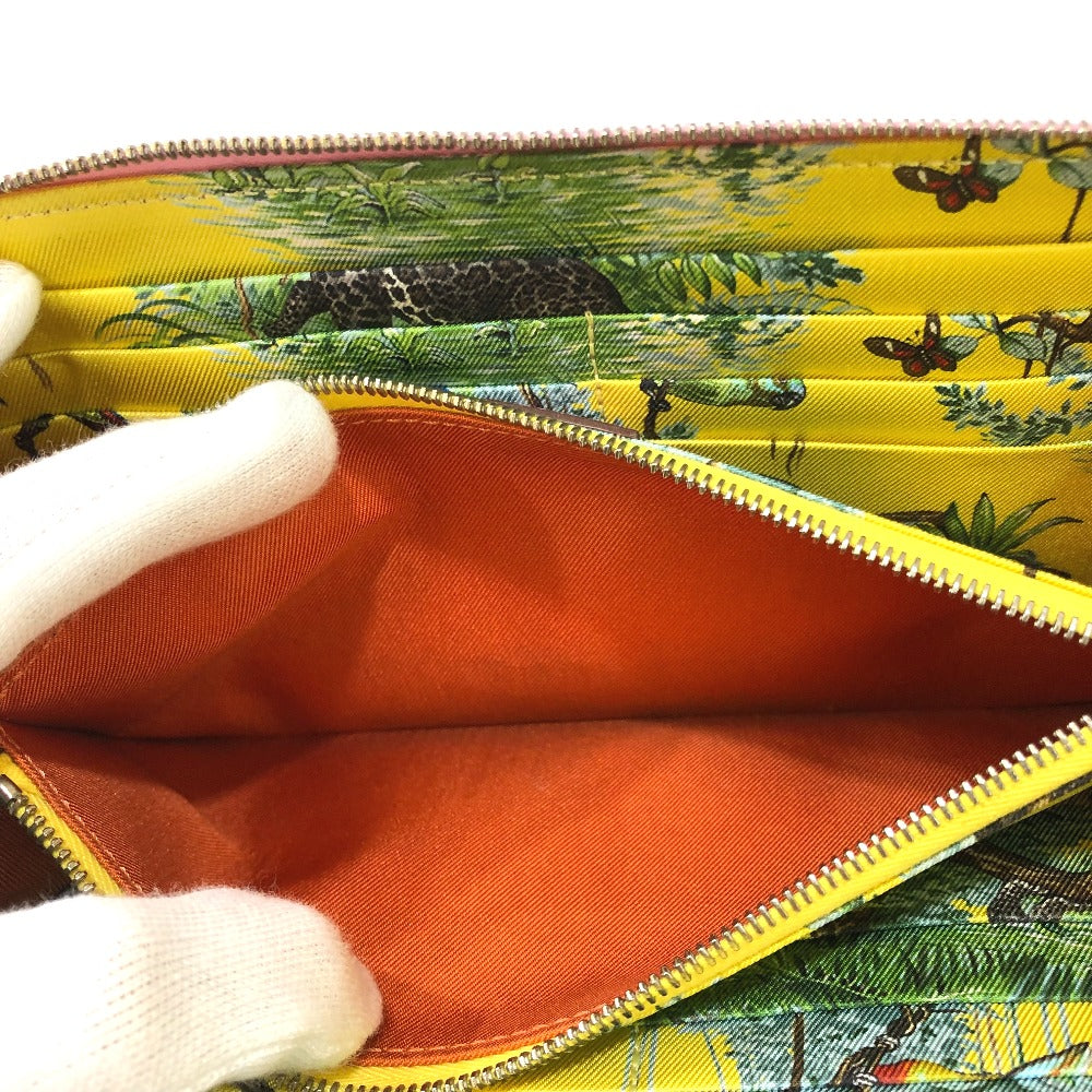 HERMES Long Wallet Purse Epsom Pink type Overall handle Azap long silk in Women Used