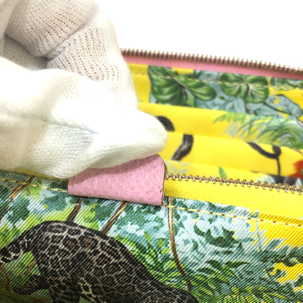 HERMES Long Wallet Purse Epsom Pink type Overall handle Azap long silk in Women Used