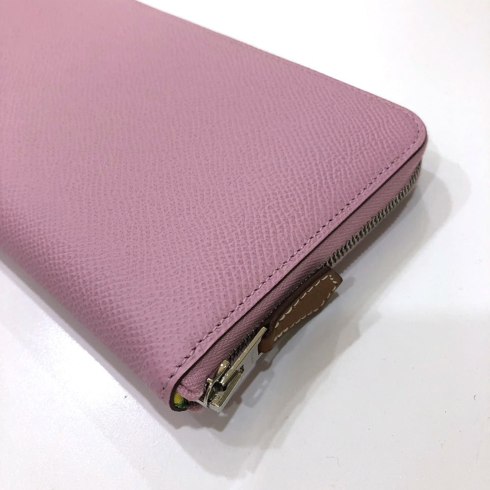 HERMES Long Wallet Purse Epsom Pink type Overall handle Azap long silk in Women Used