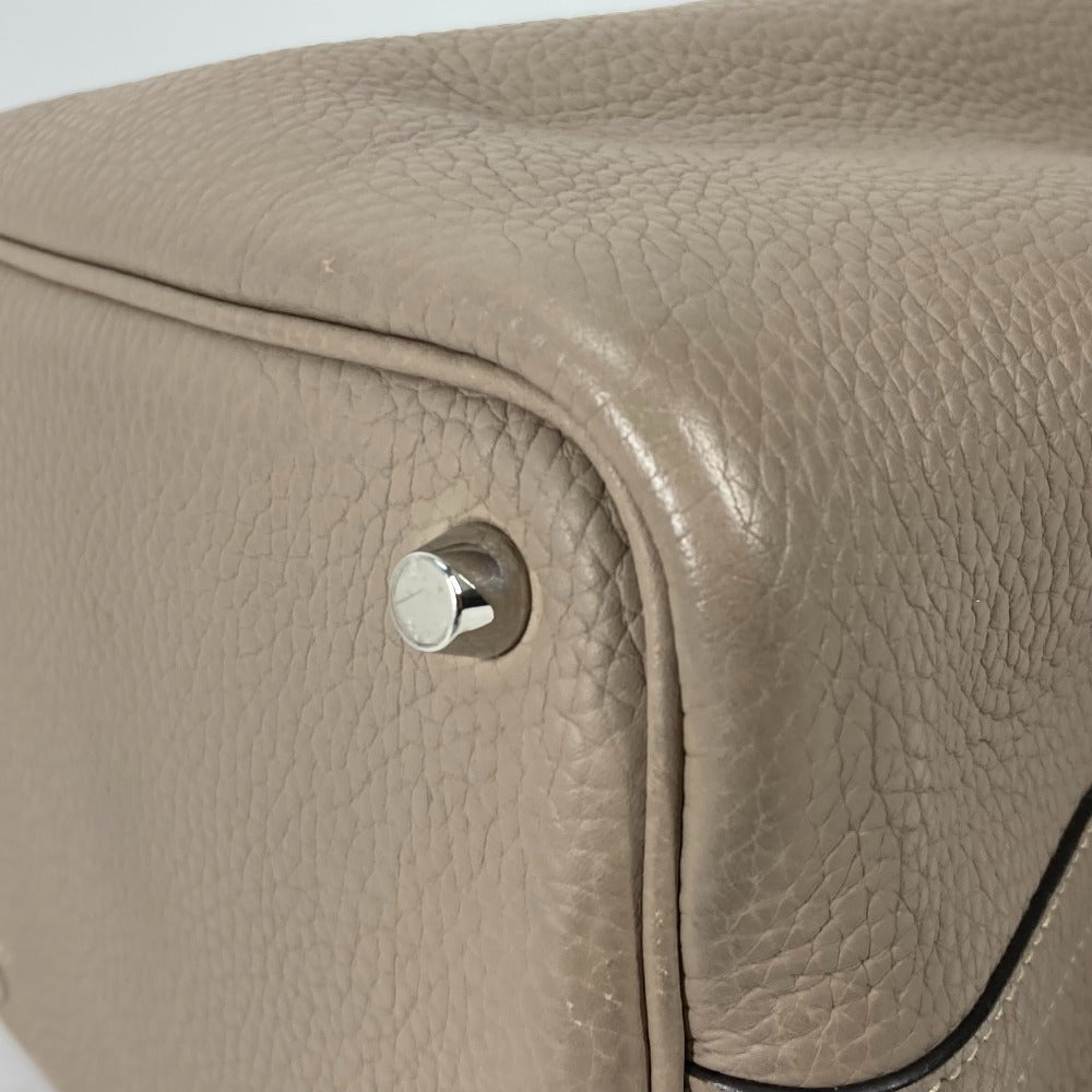 HERMES Handbag Taurillon Clemence Gray type Bag Picotin Lock PM 18 Women Used