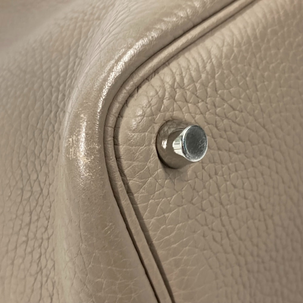 HERMES Handbag Taurillon Clemence Gray type Bag Picotin Lock PM 18 Women Used