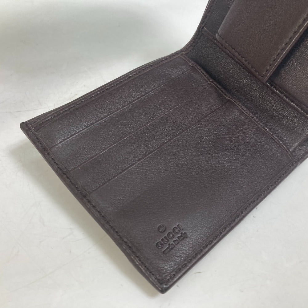 GUCCI Folded wallet 245773 GG canvas beige GG Horsebit Women Used