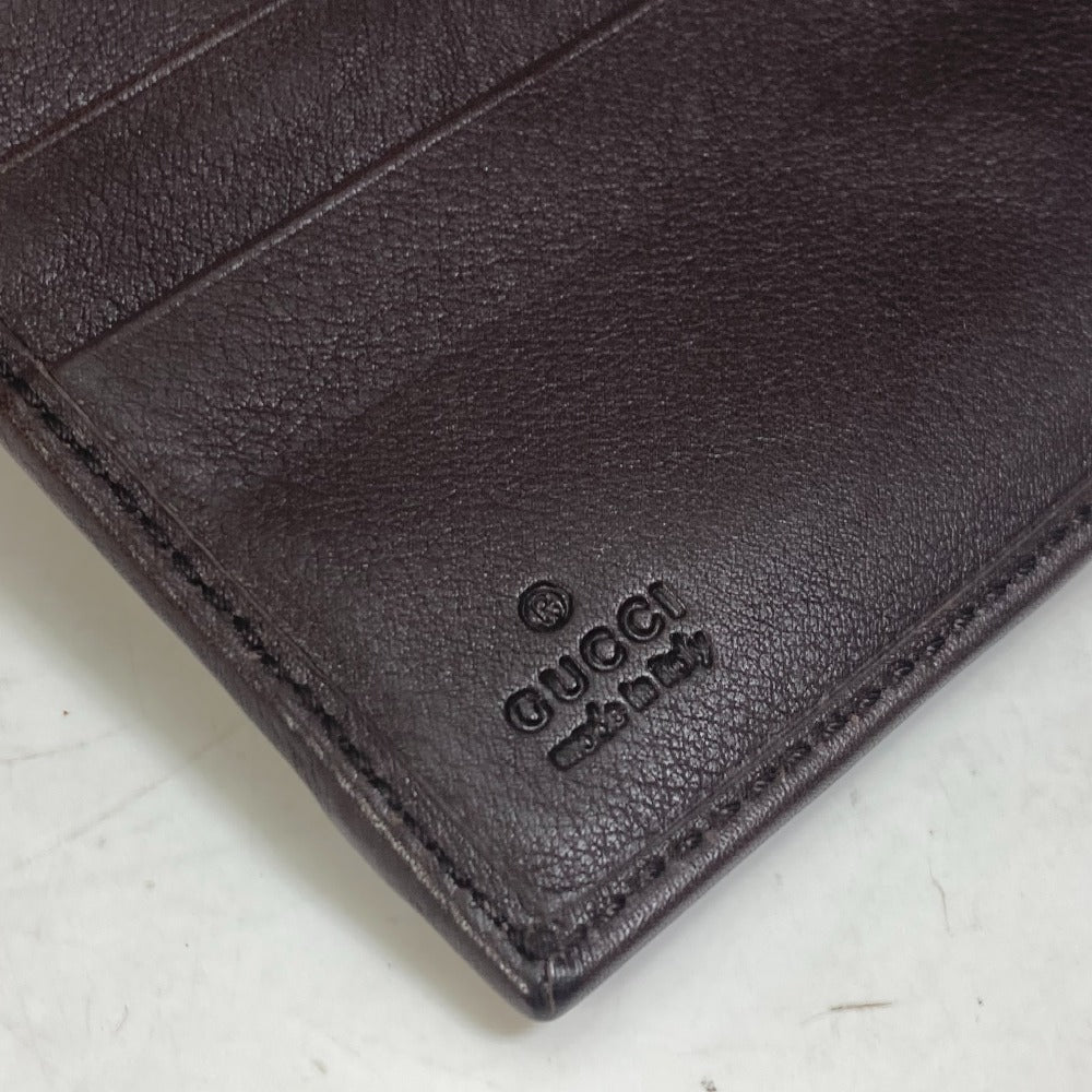 GUCCI Folded wallet 245773 GG canvas beige GG Horsebit Women Used