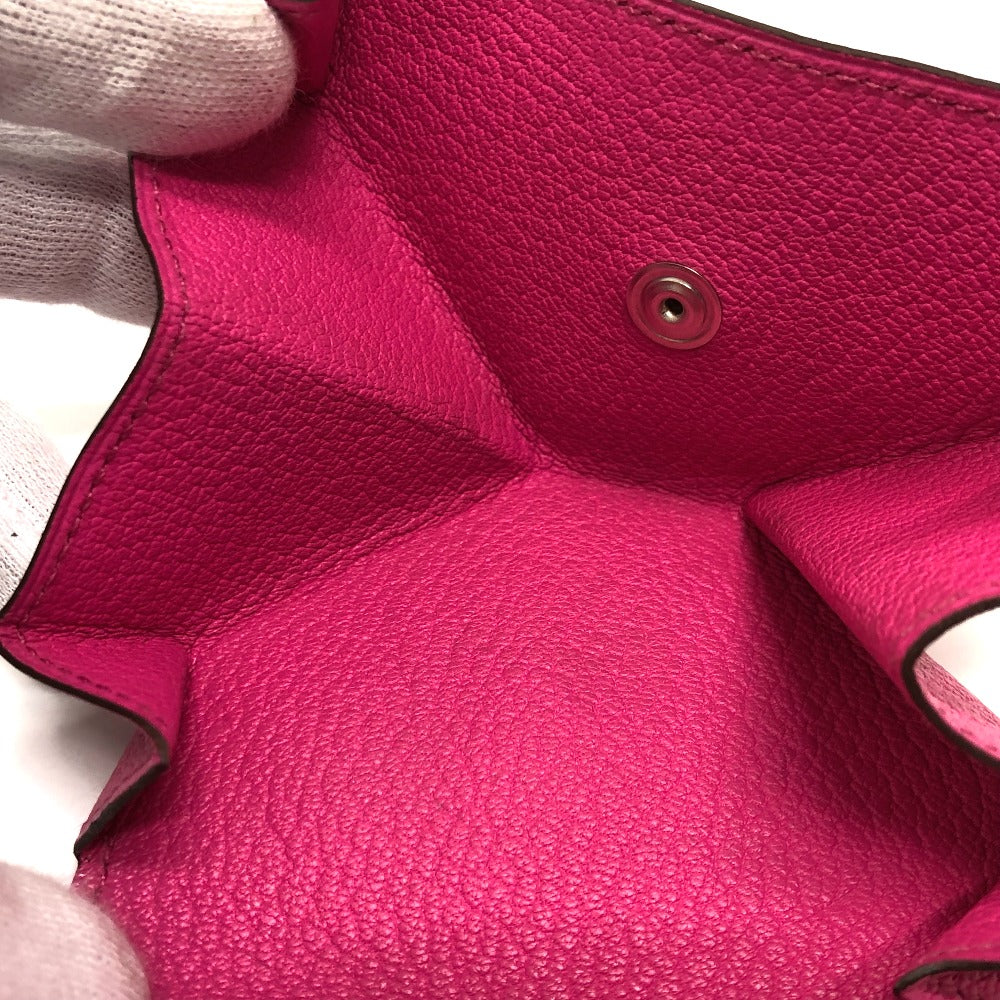 HERMES Coin case Shave pink Revan Cattle Women Used